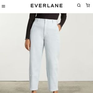 NWT Everlane Utility Barrel Pant Sky Blue Jeans